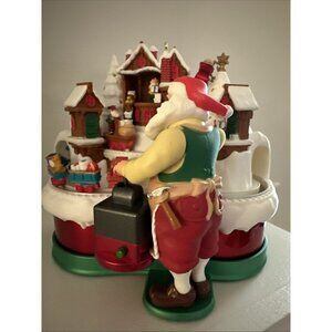 Hallmark Keepsake 2018 Santa's Magic Train Light Sound & Motion Ornament - Mint